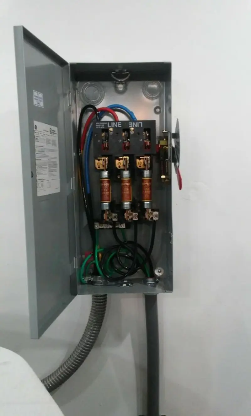 Three-phase disconnect switch installed for Electrical Wiring & Rewiring in Tabor City