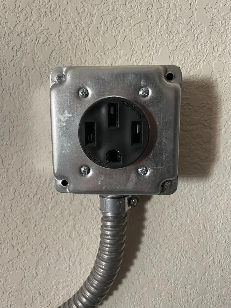 NEMA 14-50 outlet installed for Electrical Panel Upgrade in Tabor City