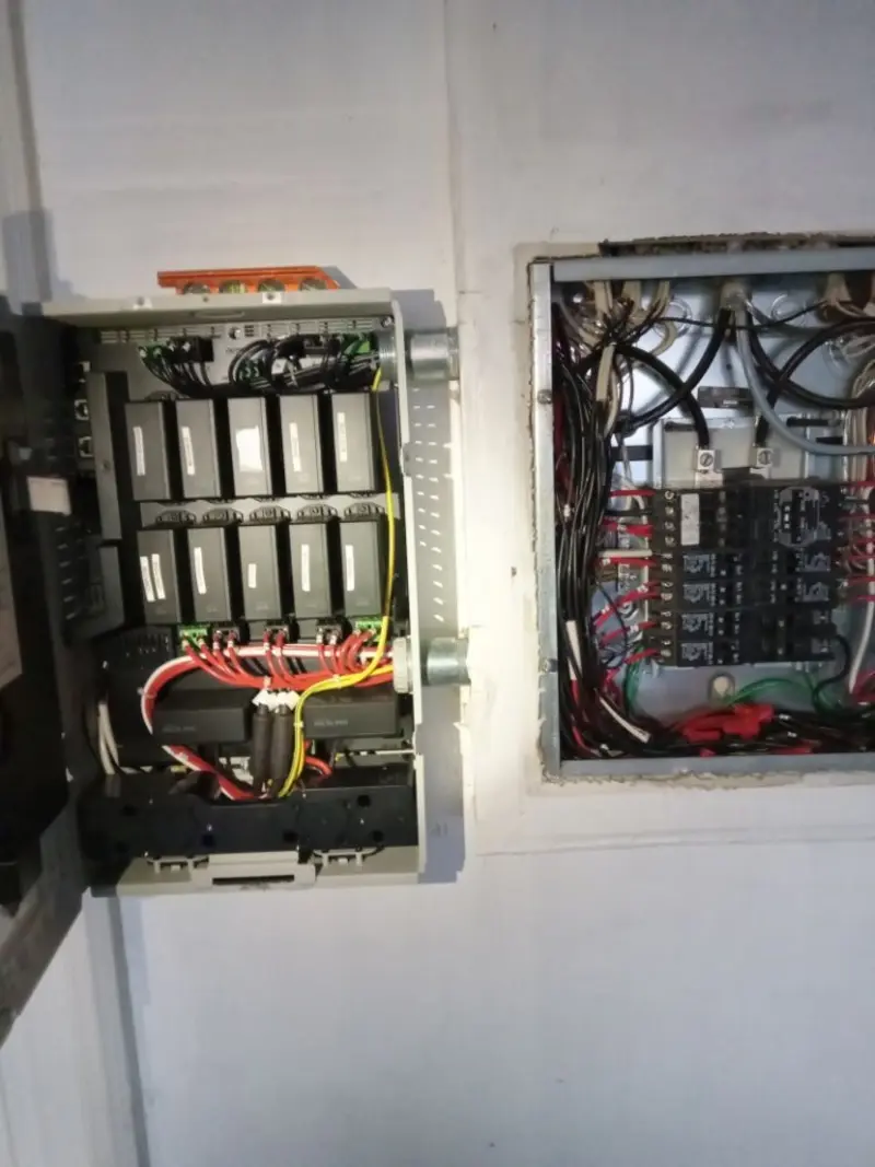 Electrical panel upgrade completed for Security Camera Wiring in Tabor City